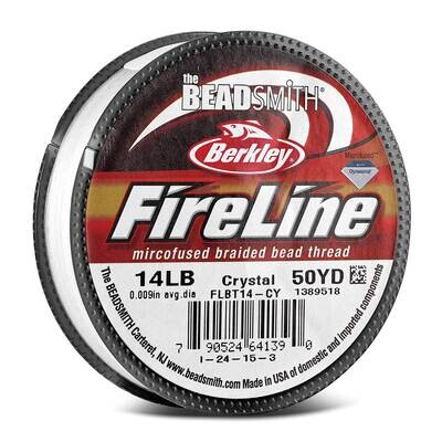 FireLine Clear 0.22mm Diameter 14lbs Strength 50 Yard Braided Bead Thread CRD879/09-50, MPN: CRD879…