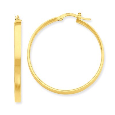 Hoop Earrings 14k Gold PRE555, MPN: PRE555, 883957325941