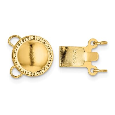 Multi-Strand Bead Pearl Clasp 14k Yellow Gold YG1988, MPN: YG1988,
