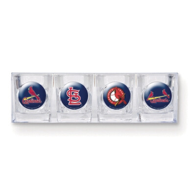 Cardinals 4-piece Shot Glass Set GC3567, MPN: GC3567, 89006538915