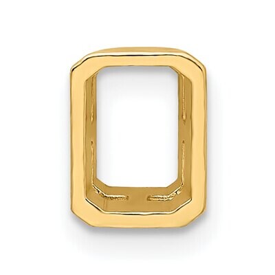 Emerald Bezel with Airline 5 x 3mm Setting 14k Yellow Gold YG2629, MPN: YG2629,