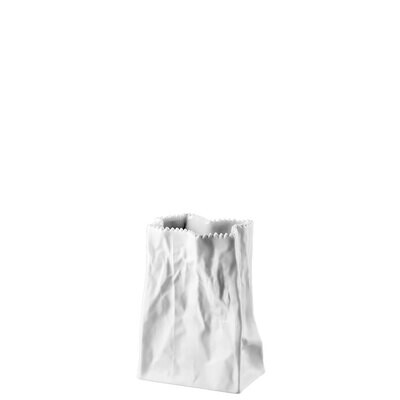 Rosenthal Bag Vase Vase White Matte 5 1/2 Inch, MPN: 14146-100102-29427, 790955151420