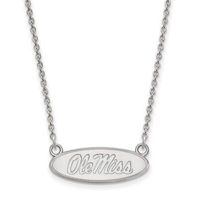 University of Mi10kwisippi Small Pendant with Chain Necklace 10k White Gold 1W015UMS-18, MPN: 1W015…