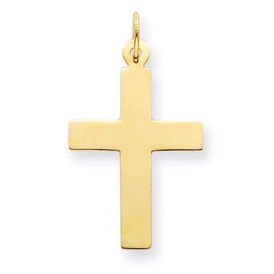Cross Charm 14k Gold Polished C3602, MPN: C3602, 883957898117
