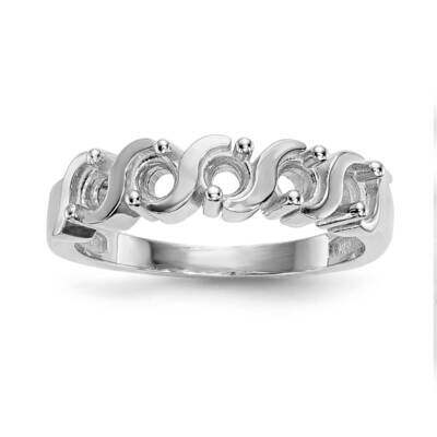 Polished 5-Stone Mothers Ring Mounting 14k White Gold XMR11/5W-7, MPN: XMR11-5W, 883957517889