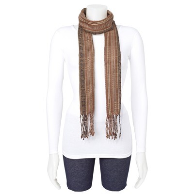 Brown Striped Fashion Scarf GM8361, MPN: GM8361, 191101416699