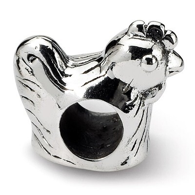 Chicken Bead - Sterling Silver QRS382, MPN: QRS382, 883957721972