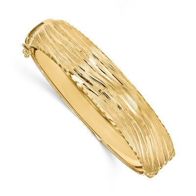 Leslie&#39;s Textured Bangle 14k Gold Polished HB-LF858, MPN: LF858, 191101762352