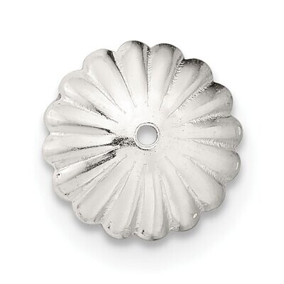8.75mm Bead Cap Sterling Silver SS4493, MPN: SS4493,