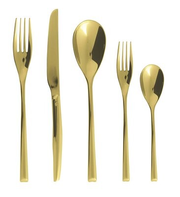 Sambonet H-Art Satin Gold 5 Piece Place Setting S.H. 52727GS93, MPN: 52727GS93, 790955939400