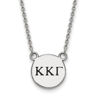 Kappa Kappa Gamma Extra Small Enameled Pendant with 18 Inch Chain Sterling Silver SS016KKG-18, MPN:…