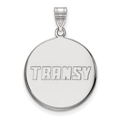 Transylvania University Large Disc Pendant Sterling Silver SS001TRU, MPN: SS001TRU, 886774701677