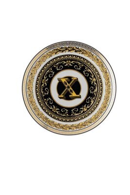 Versace Virtus Alphabet X Bread &amp; Butter Plate 6 2/3 Inch, MPN: 19335-403754-10217, 790955174023