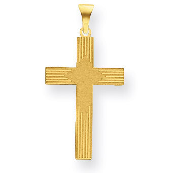 Laser Designed Cross 14k Gold XR941, MPN: XR941, 886774132907