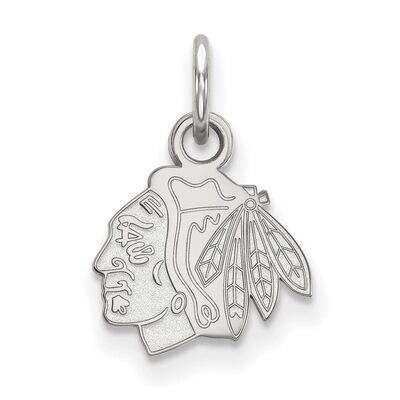 Chicago Blackhawks x-Small Pendant 14k White Gold 4W001BLA, MPN: 4W001BLA, 886774823492