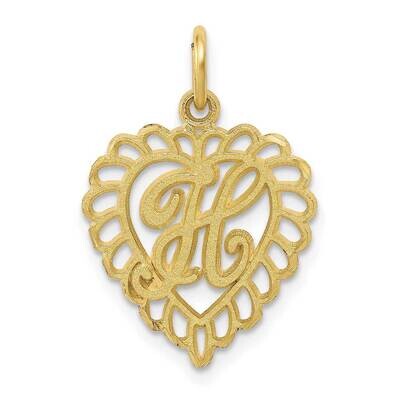 Initial H Charm 10k Gold 10C568H, MPN: 10C568H,