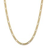 Leslie&#39;s 5.25mm Concave Figaro Chain 24 Inch 10k Gold HB-8216-24, MPN: 8216-24, 191101754791