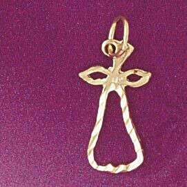 Dazzlers Jewelry Pear Pendant Necklace Charm Bracelet in Yellow, White or Rose Gold 6913, MPN: DZ-6…