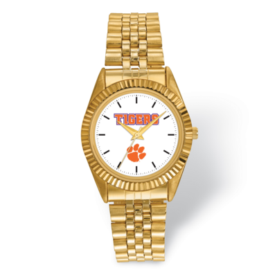 Clemson University Pro Gold-tone Mens Watch CU166, MPN: CU166, 191101126178
