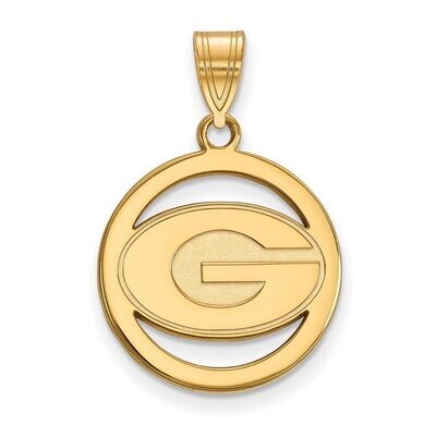 University of Georgia Sm Pendant in Circle Gold-plated Silver GP033UGA, MPN: GP033UGA, 886774936093