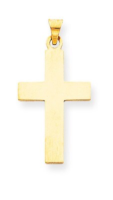 Cross Charm 14k Gold Polished XR529, MPN: XR529, 883957299051