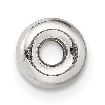 3.2 x 6.3mm Polished Roundel Sterling Silver SS4096, MPN: SS4096,