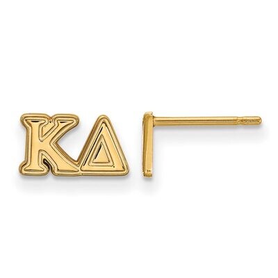 Kappa Delta Extra Small Post Earrings Gold-plated Silver GP005KD, MPN: GP005KD, 886774900759