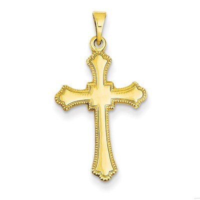 Budded Cross Pendant 14k Gold XR167, MPN: XR167, 883957984933