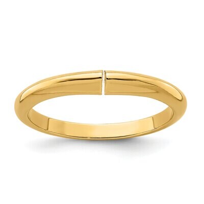 Flat End 1/2 round Heavy Weight (High Shoulders) Shank 14k Yellow Gold YGSH31, MPN: YGSH31,