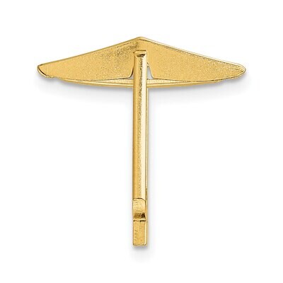 17.5 x 17.5mm Cuff Link 14k Yellow Gold YG2541, MPN: YG2541,