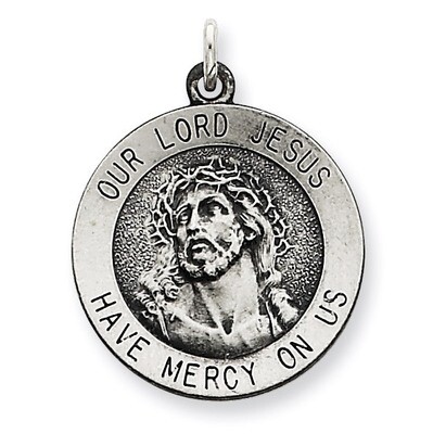 Ecce Homo Medal Antiqued Sterling Silver QC5494, MPN: QC5494, 191101182839