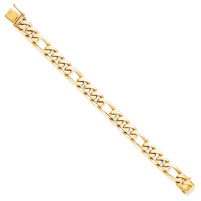 11mm hand Polished Figaro Chain 8 Inch 10k Gold 10LK110-8, MPN: 10LK110-8, 886774406077