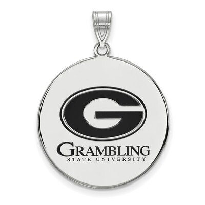 Grambling State University x-Large Enamel Disc Pendant Sterling Silver SS003GRA, MPN: SS003GRA, 883…