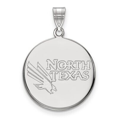 University of North Texas Large Disc Pendant Sterling Silver SS001UNT, MPN: SS001UNT, 886774714523