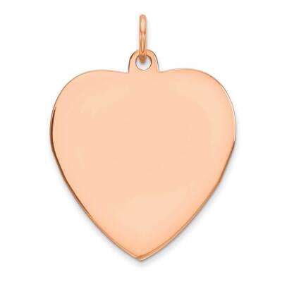 RG Plated Engraveable Heart Polished Front/Satin Back Disc Sterling Silver QM393R, MPN: QM393R, 883…