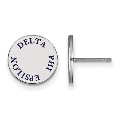 Delta Phi Epsilon Enameled Post Earrings Sterling Silver SS020DPH, MPN: SS020DPH, 886774603254