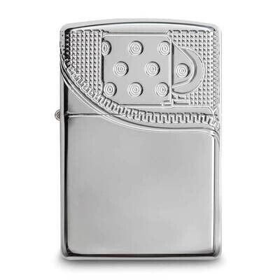 Zippo Armor Zipper Design High Polish Chrome Lighter GM25915, MPN: GM25915, 191693051315