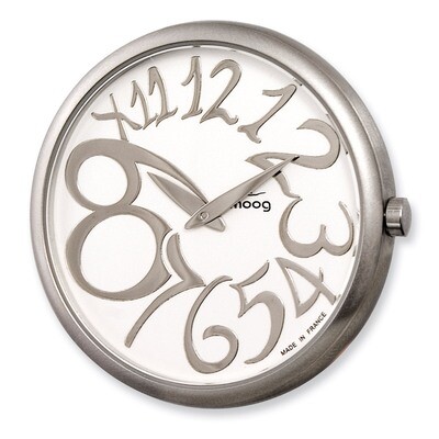 Moog Pol. Stnlss Stl/Silver Dial/Slvr-Tone Mrkrs Watch Only XWA3672W