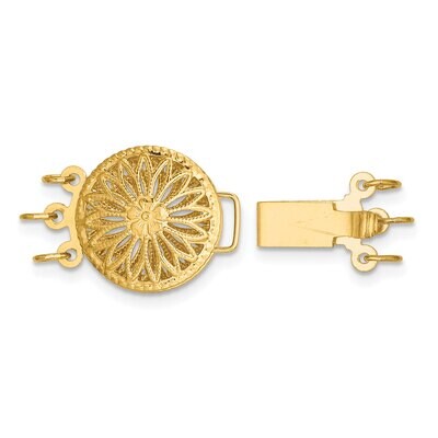 Multi-Strand Bead Pearl Clasp 14k Yellow Gold YG1983, MPN: YG1983,