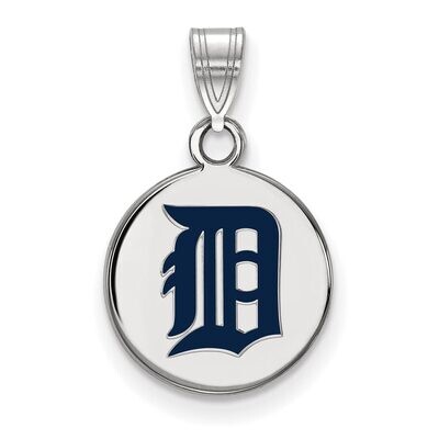 Detroit Tigers Small Enamel Disc Pendant Sterling Silver SS038TIG, MPN: SS038TIG, 886774630564