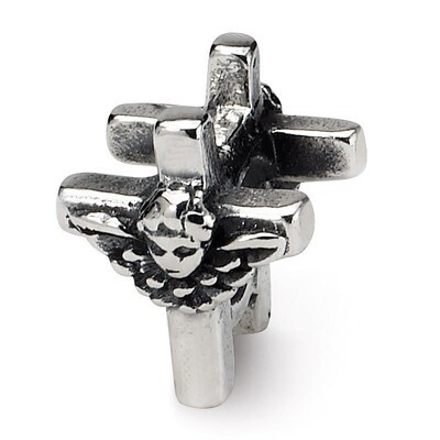 Angel Cross Bead - Sterling Silver QRS1178, MPN: QRS1178, 883957276786