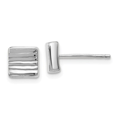Leslie&#39;s Post Earrings 14K White Gold HB-LE1250, MPN: LE1250, 191101794308