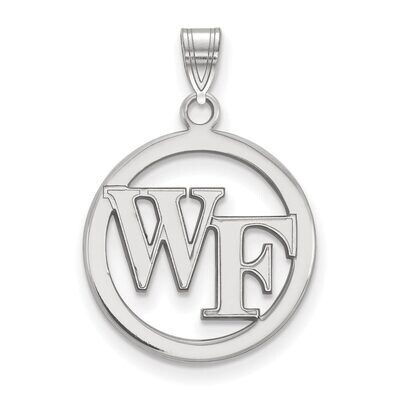 Wake Forest University Sm Pendant in Circle Sterling Silver SS027WFU, MPN: SS027WFU, 886774720470