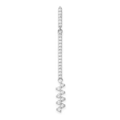 Pendant Sterling Silver Rhodium Plated CZ Diamond QP5082, MPN: QP5082, 886774093970