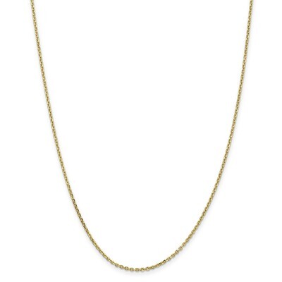 20 Inch 1.65mm Solid Diamond -cut Cable Chain 10k Gold 10PE141-20, MPN: 10PE141-20, 191101598487