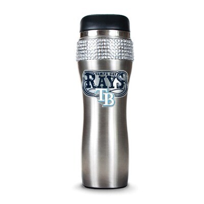 Rays Silver Jeweled 14oz Stainless Tmbler GC3990, MPN: GC3990, 89006554502