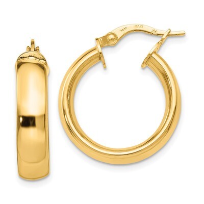 Leslie&#39;s Earrings 14k Gold Polished HB-LE1368, MPN: LE1368, 191101757563