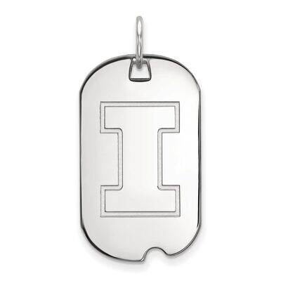 University of Illinois Small Dog Tag Sterling Silver SS027UIL, MPN: SS027UIL, 886774707914