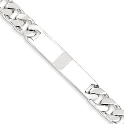 7.5 Inch Engravable Curb Link ID Bracelet Sterling Silver Polished QID136-7.5, MPN: QID136-7.5, 883…