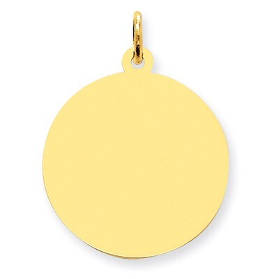 Round Disc Charm 14k Gold XM539/18, MPN: XM539/18, 883957861395